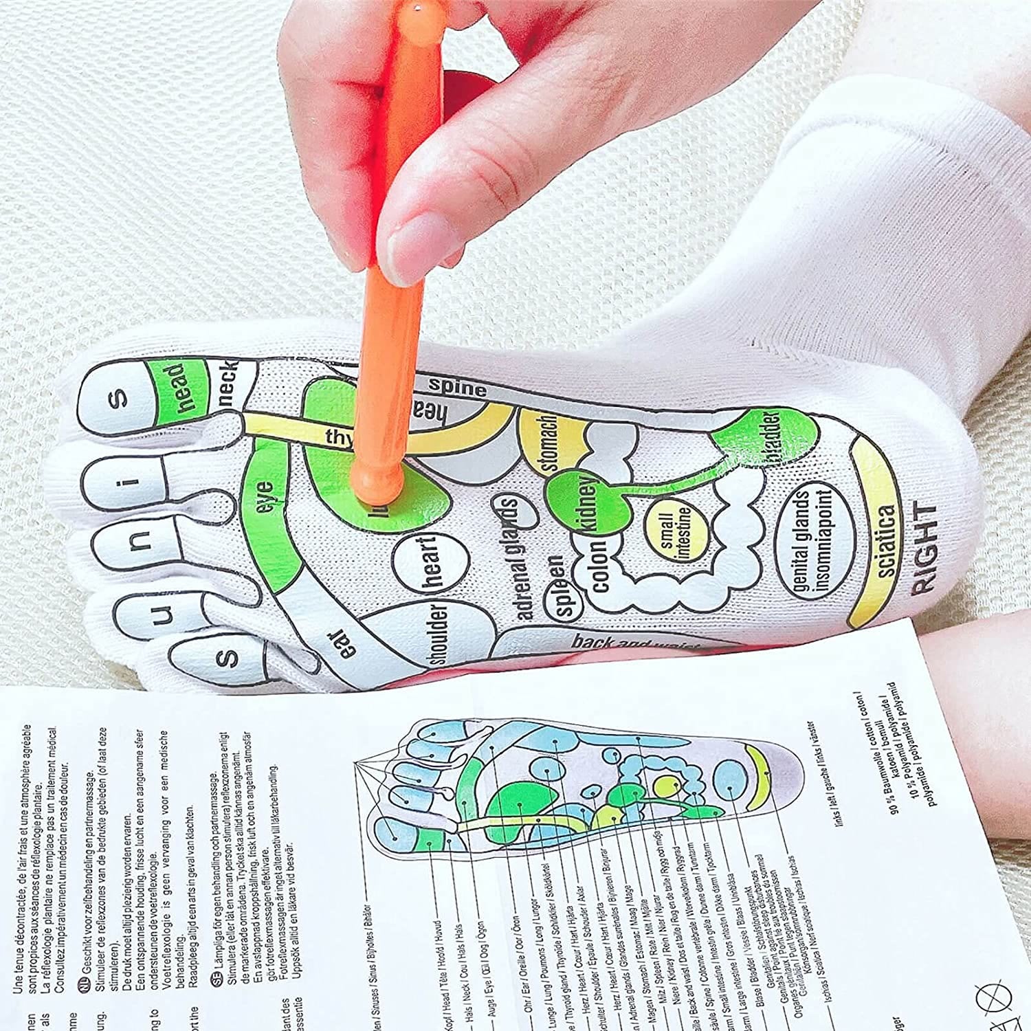 Akupressur-Socken, Physiotherapie-Massage, Müdigkeitsbewältigung - image 1