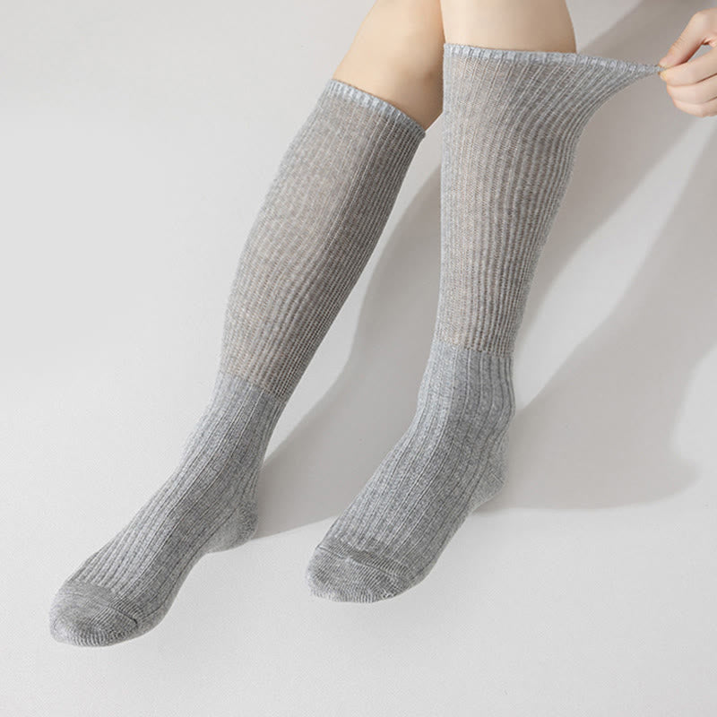 Einfarbige, stylische Slouch-Socken (3 Paar) - image 10
