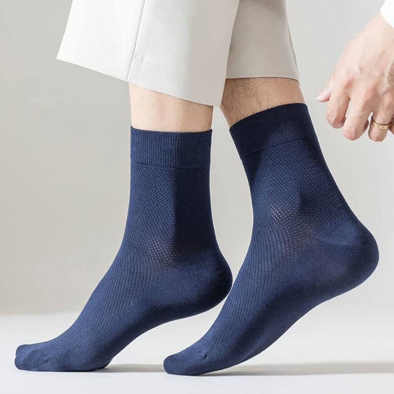 Mehrfarbige Mesh-Viertelsocken (5 Paar) - image 3