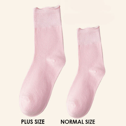 Elastische, einfarbige Viertelsocken in Übergröße (6 Paar)