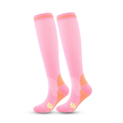 Sportliche Kniestrümpfe mit Kompression (3 Paar) - Rosa - 2XL - image 12