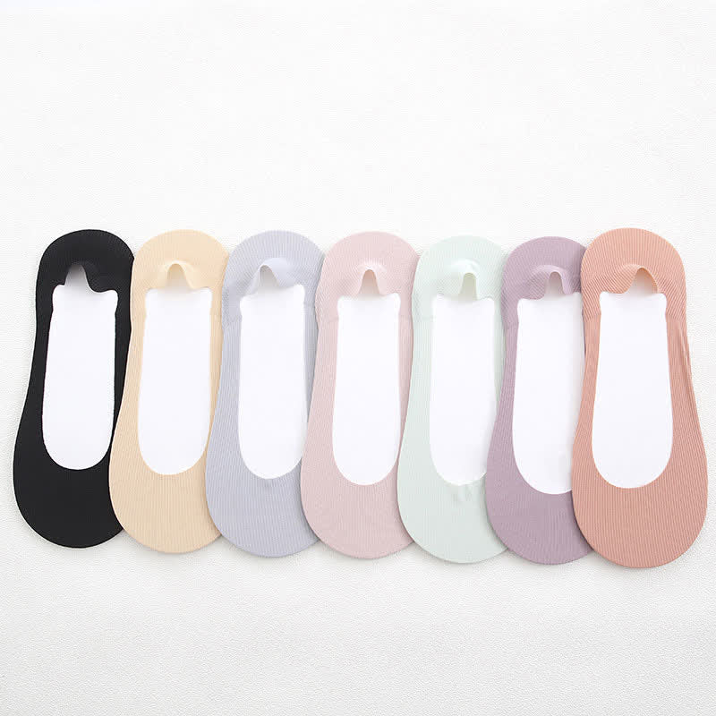 Rutschfeste, unsichtbare Socken (7 Paar) - Mehrfarbig - EU40-44 (US8,5-12) - image 11