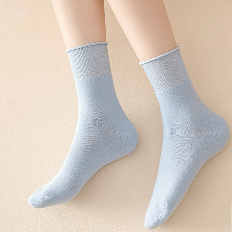 Elastische, einfarbige Viertelsocken in Übergröße (6 Paar)