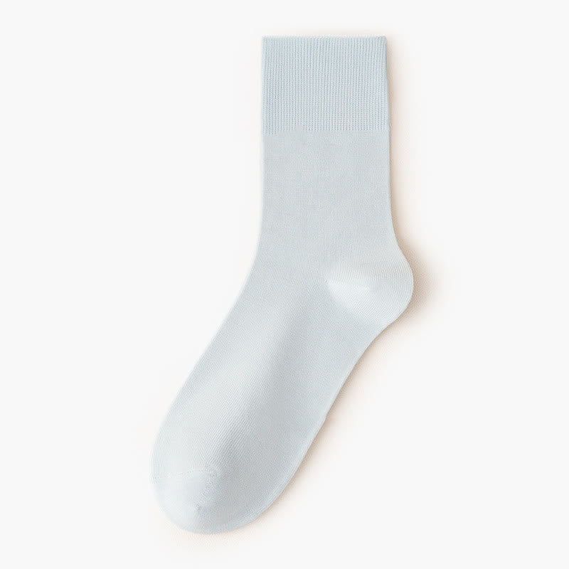 Einfarbige, hochelastische Viertelsocken (5 Paar)