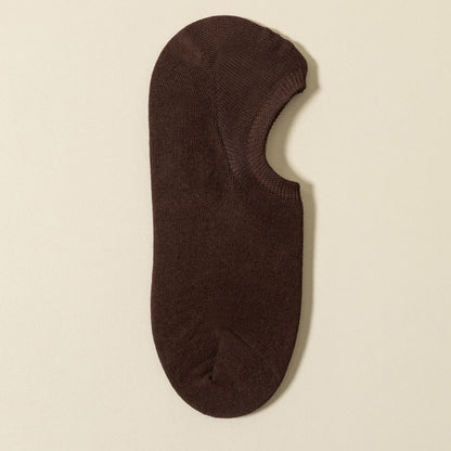Rutschfeste, unsichtbare Socken (5 Paar) - Kaffee - EU39-46 (US5-12) - image 15