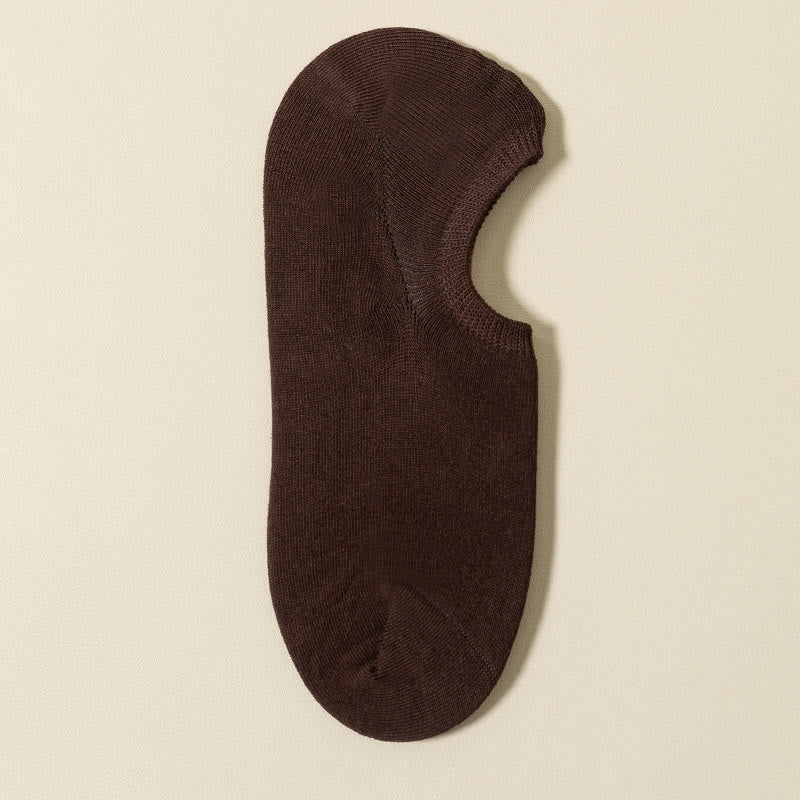 Rutschfeste, unsichtbare Socken (5 Paar) - Kaffee - EU39-46 (US5-12) - image 15