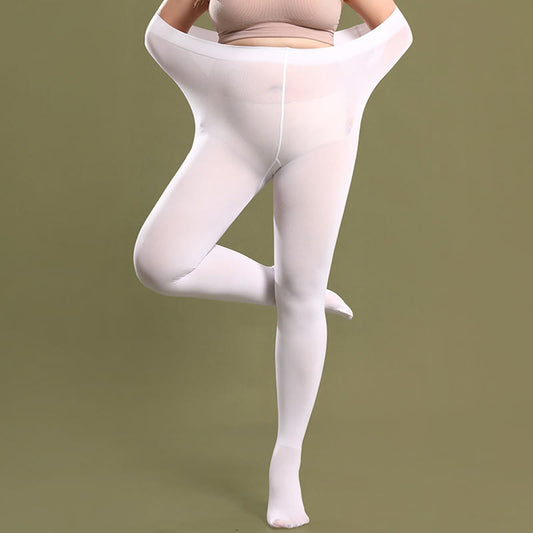 80D Reißfeste Strumpfhosen ohne Fuß für Damen in Übergröße (3 Paar) - XL - image 0