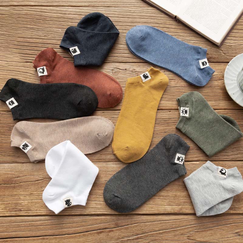 Baumwollsocken mit lustigem Muster in Übergröße (3 Paar)