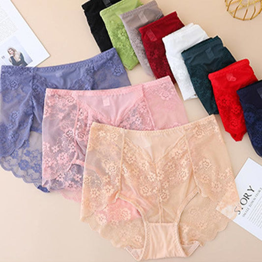 Hochgeschnittene Slips mit Blumenmuster (5 Paar) - image 0