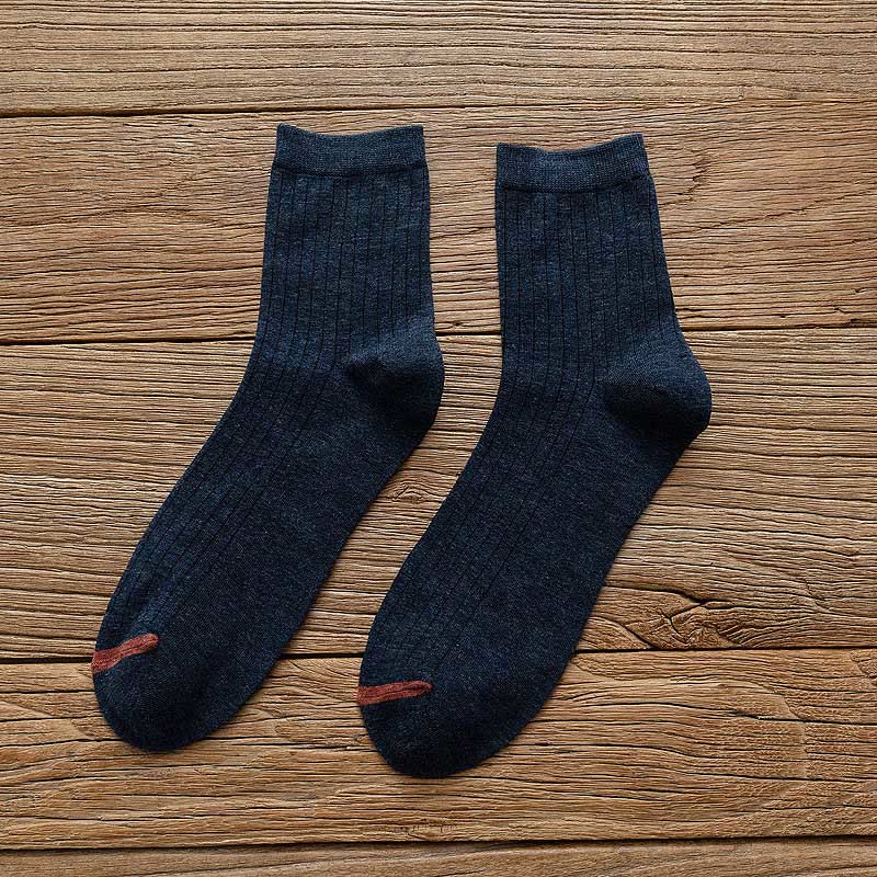 Einfarbige Futter-Baumwollsocken (6 Paar) - image 7