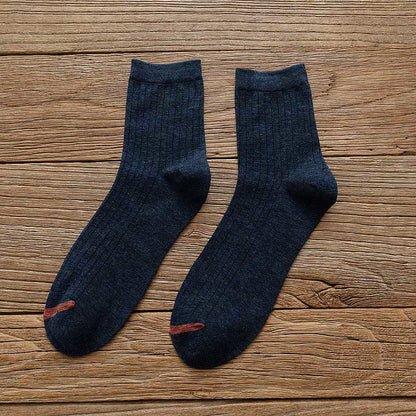Einfarbige Futter-Baumwollsocken (6 Paar) - image 7