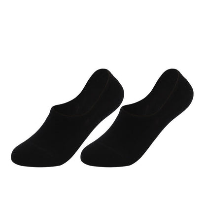 Rutschfeste, unsichtbare Baumwollsocken (4 Paar) - Schwarz - EU41-43 (US7,5-9) - image 1