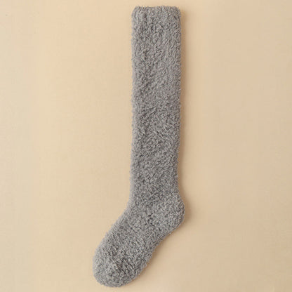 Dicke Plüsch-Kniestrümpfe in Übergröße (5 Paar) - Dunkelgrau - EU36-43 (US3-9) - image 13