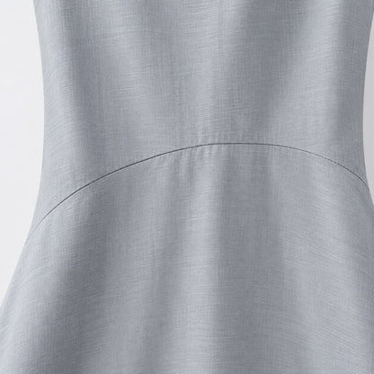 Midikleid aus strukturiertem Baumwollmischgewebe - image 3