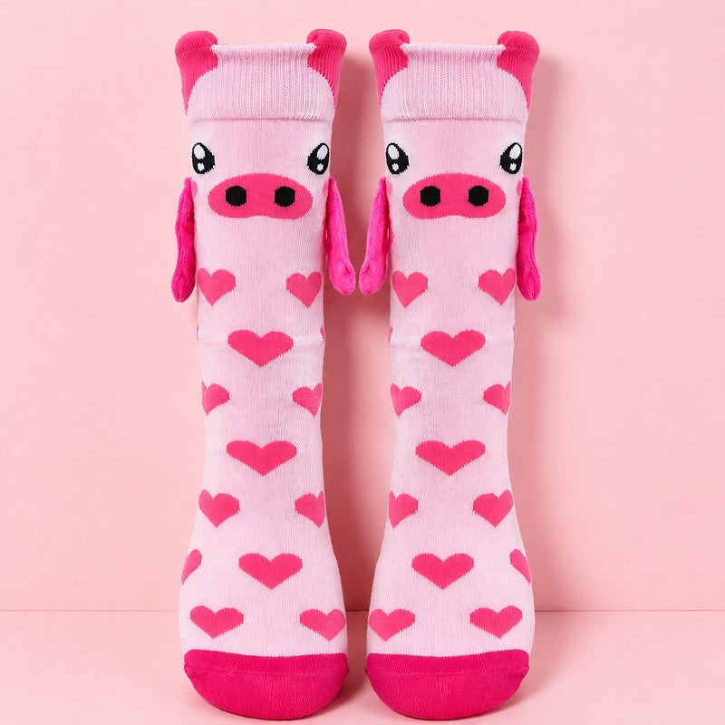 Kuschelige Socken mit Tiermotiven, die eine Hand halten (2 Paar) - D - EU36-41 (US3-8) - image 4