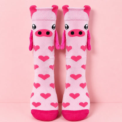 Kuschelige Socken mit Tiermotiven, die eine Hand halten (2 Paar) - D - EU36-41 (US3-8) - image 4