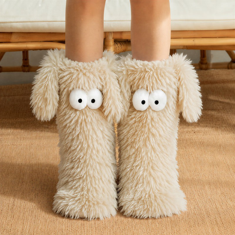 Hausschuhe mit Cartoon-Augen - Beige - EU37-45 (US4-11) - image 2