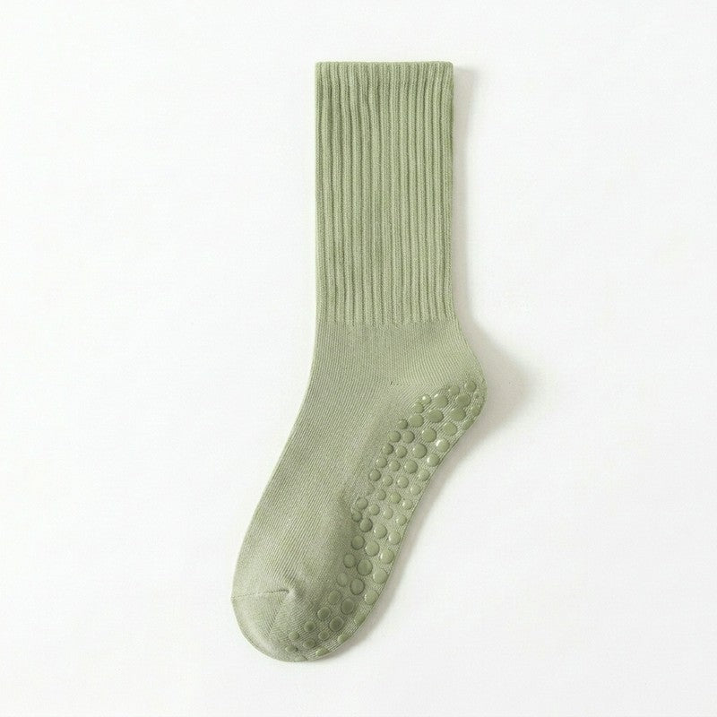 Weiche, gerippte Yoga-Socken aus Baumwollmischgewebe (4 Paar) - Grün - EU35-40 (US2-7) - image 7