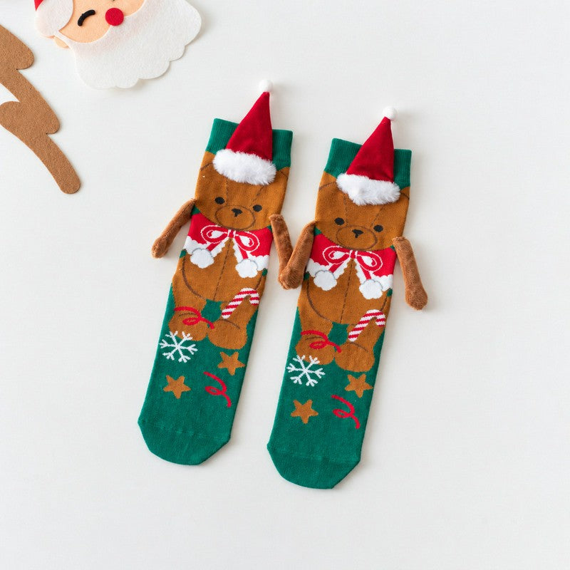 Strickhand mit Weihnachtsbaummotiv hält Viertelsocken - E - EU36-42 (US3-8,5) - image 6