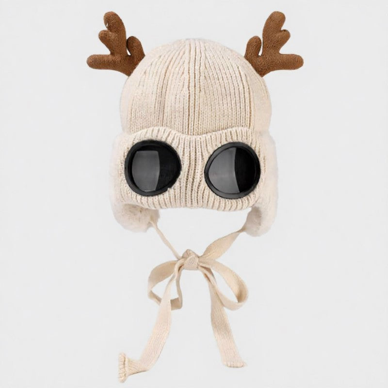 Geweih-Fliegermütze - Beige - Einheitsgröße - image 15