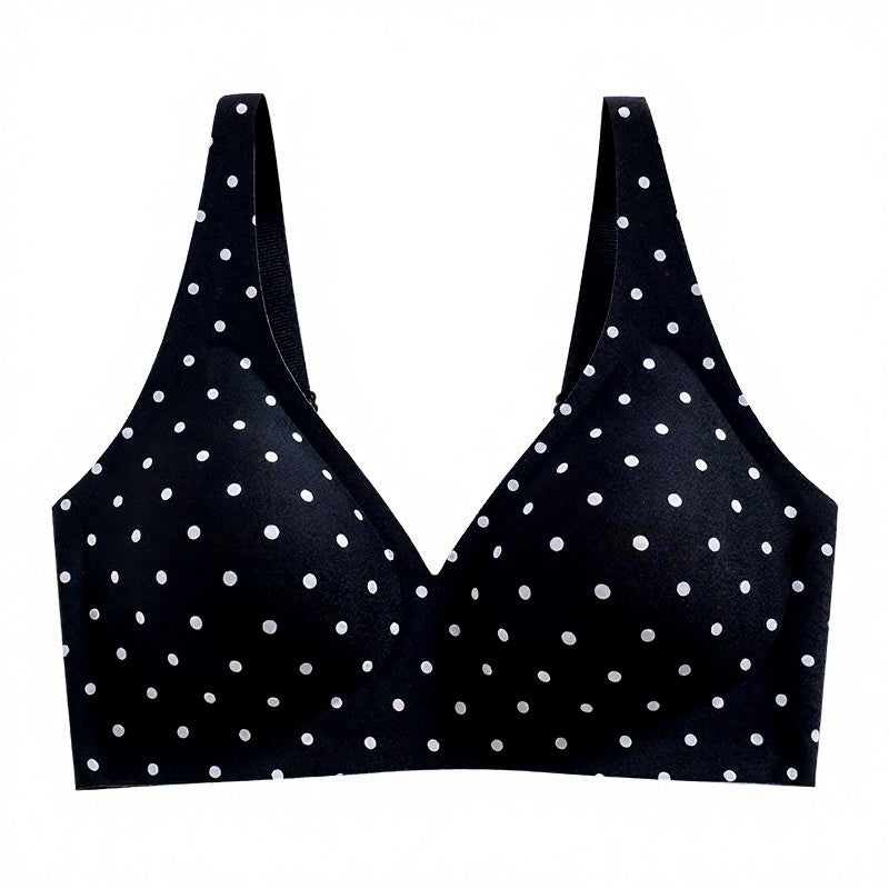 Kabelloser BH mit Polka-Dot- und Leopardenmuster - Schwarz - 3XL - image 10
