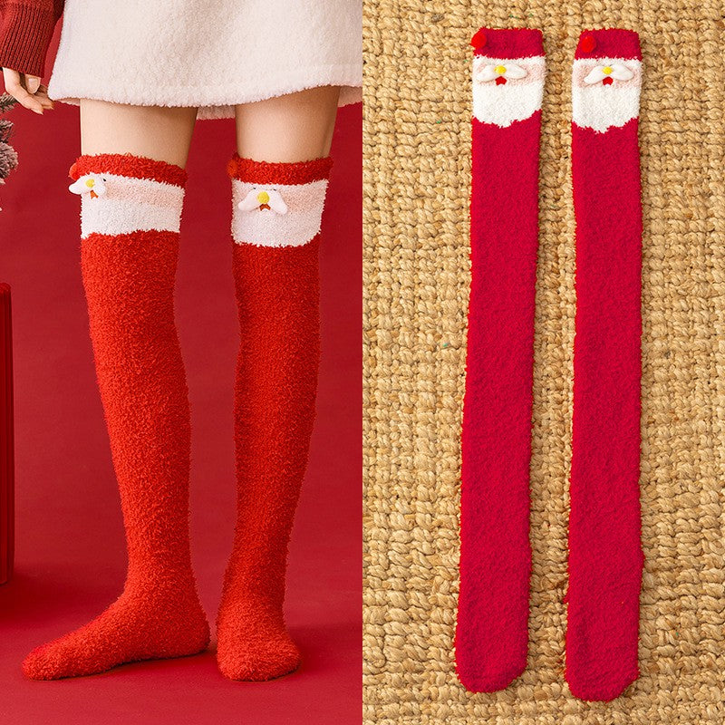 Kuschelige Weihnachtssocken - Rot - Einheitsgröße - image 5
