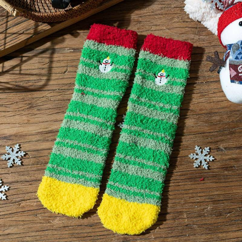 Festliche, flauschige Karosocken (6 Paar) - image 5