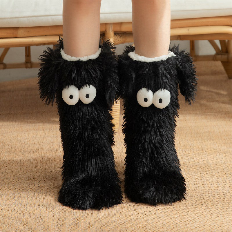 Hausschuhe mit Cartoon-Augen - Schwarz - EU37-45 (US4-11) - image 6