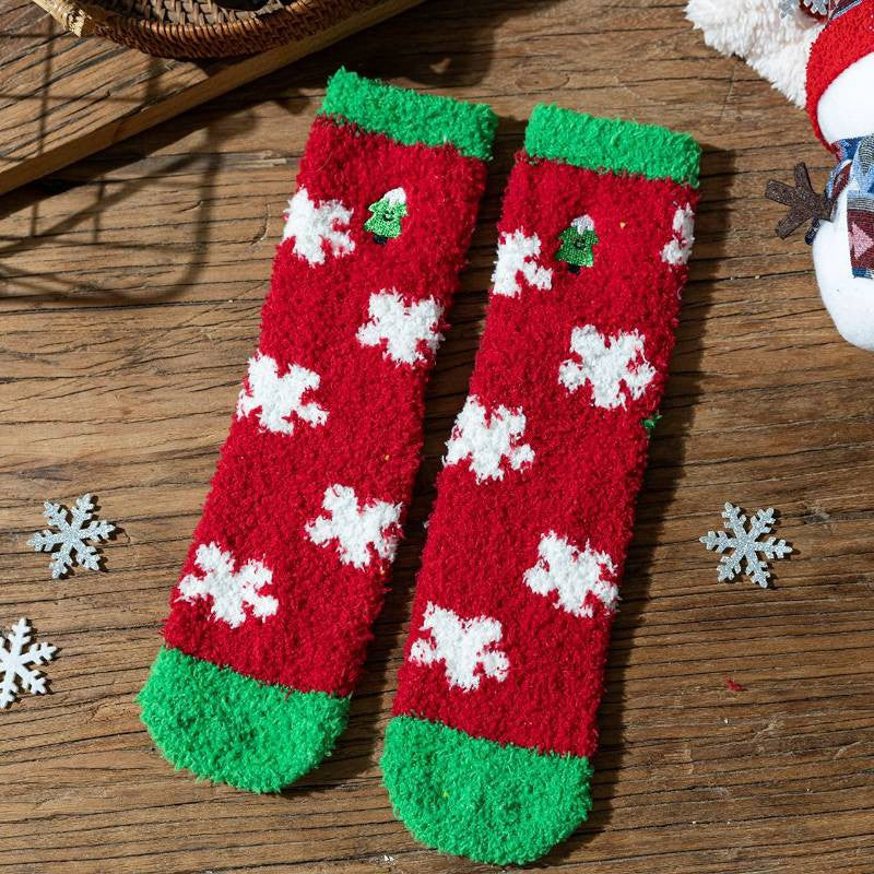 Festliche, flauschige Karosocken (6 Paar) - image 4