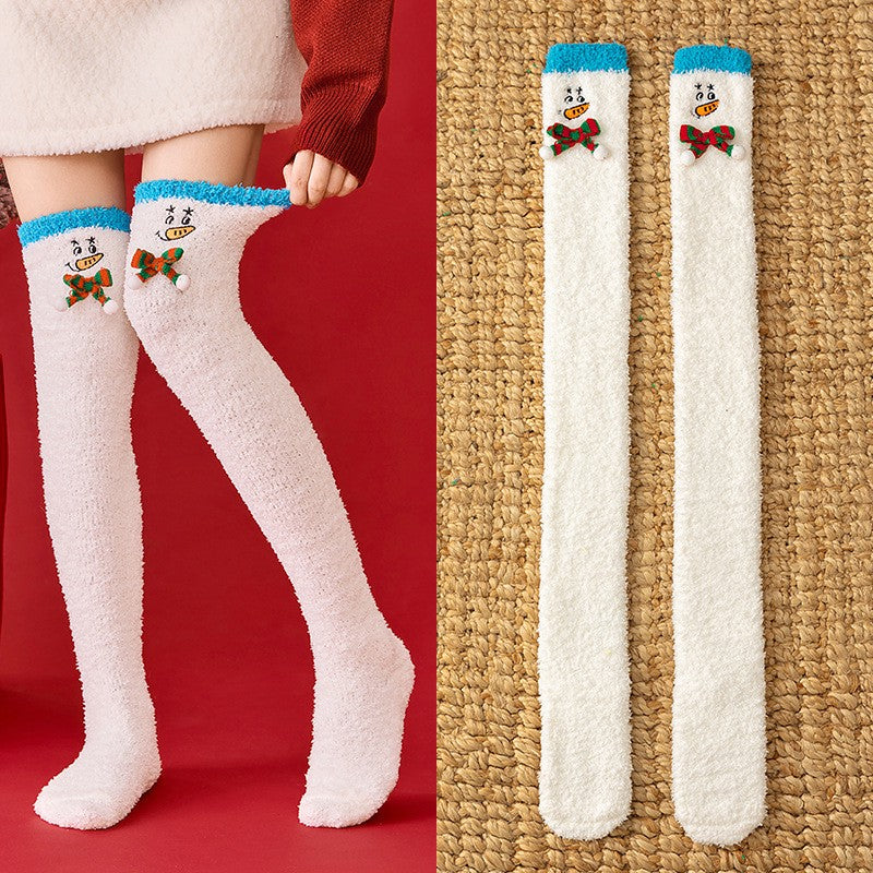 Kuschelige Weihnachtssocken - Weiß - Einheitsgröße - image 2