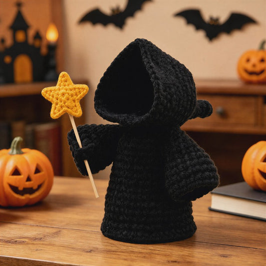 Halloween-Gehäkelte Sensenmann-Puppe - A - Einheitsgröße - image 0