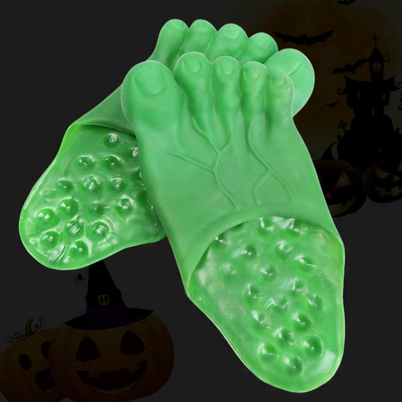 Halloween Yeti Bigfoot Hausschuhe - Grün - EU36-42 (US3-8,5) - image 5