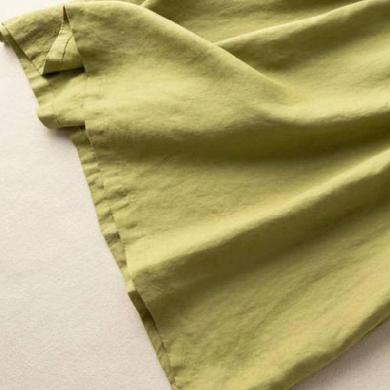 Midikleid aus Baumwollleinen mit Taschen - image 4