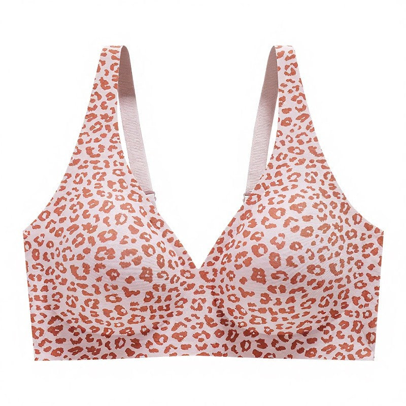 Kabelloser BH mit Polka-Dot- und Leopardenmuster - Rosa - 3XL - image 9