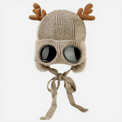 Geweih-Fliegermütze - Khaki - Einheitsgröße - image 11