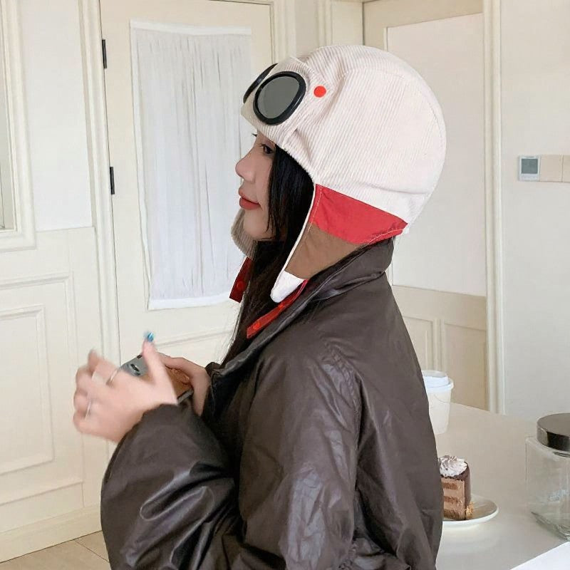 Mit Fleece gefütterte Fliegermütze mit Ohrenklappen - image 10