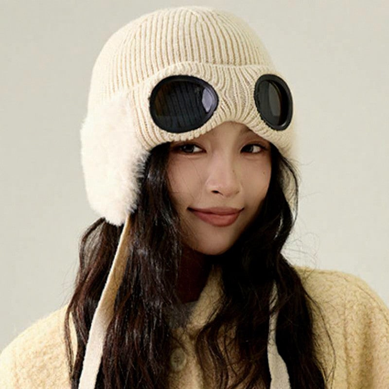 Fleecegefütterte Fliegermütze mit Skibrille - image 3