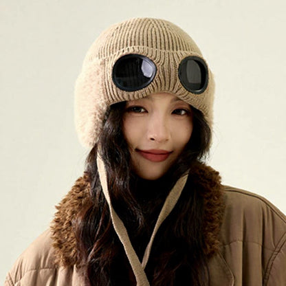 Fleecegefütterte Fliegermütze mit Skibrille - image 2