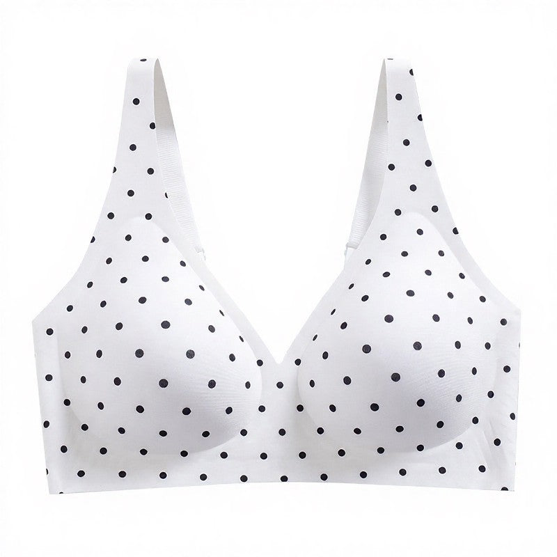 Kabelloser BH mit Polka-Dot- und Leopardenmuster - Weiß - 3XL - image 11