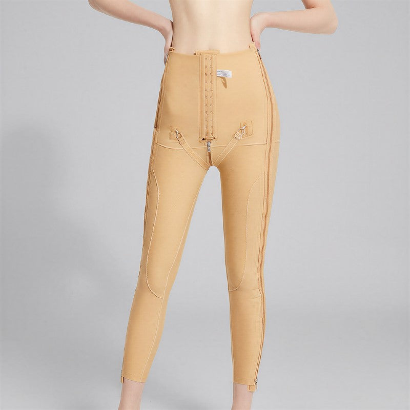 Hochgeschnittene, verstellbare Shapewear-Hose mit Doppelreißverschluss und doppeltem Reißverschluss - image 9