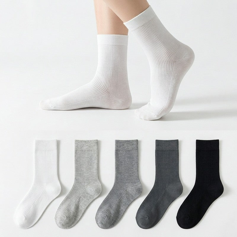Klassische Viertelsocken aus Baumwollmischgewebe (5 Paar) - image 0