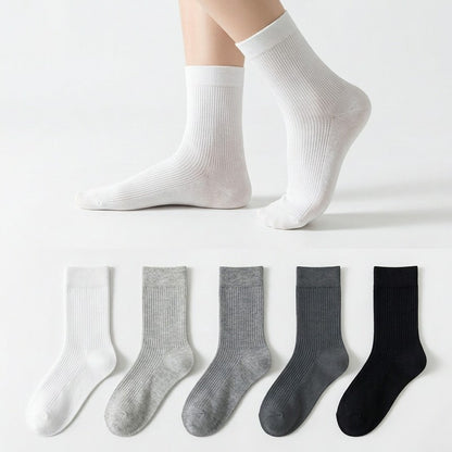Klassische Viertelsocken aus Baumwollmischgewebe (5 Paar) - image 0
