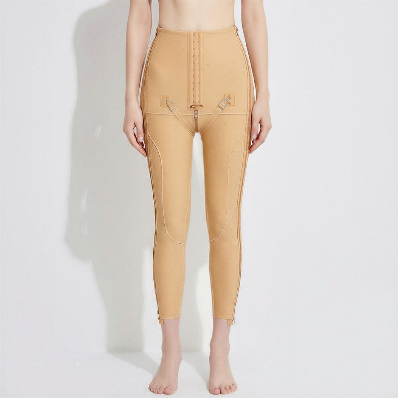 Hochgeschnittene, verstellbare Shapewear-Hose mit Doppelreißverschluss und doppeltem Reißverschluss - image 7