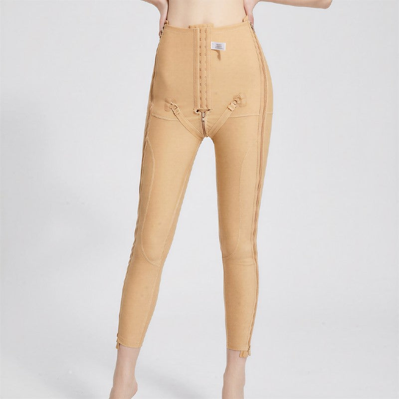 Hochgeschnittene, verstellbare Shapewear-Hose mit Doppelreißverschluss und doppeltem Reißverschluss - image 6