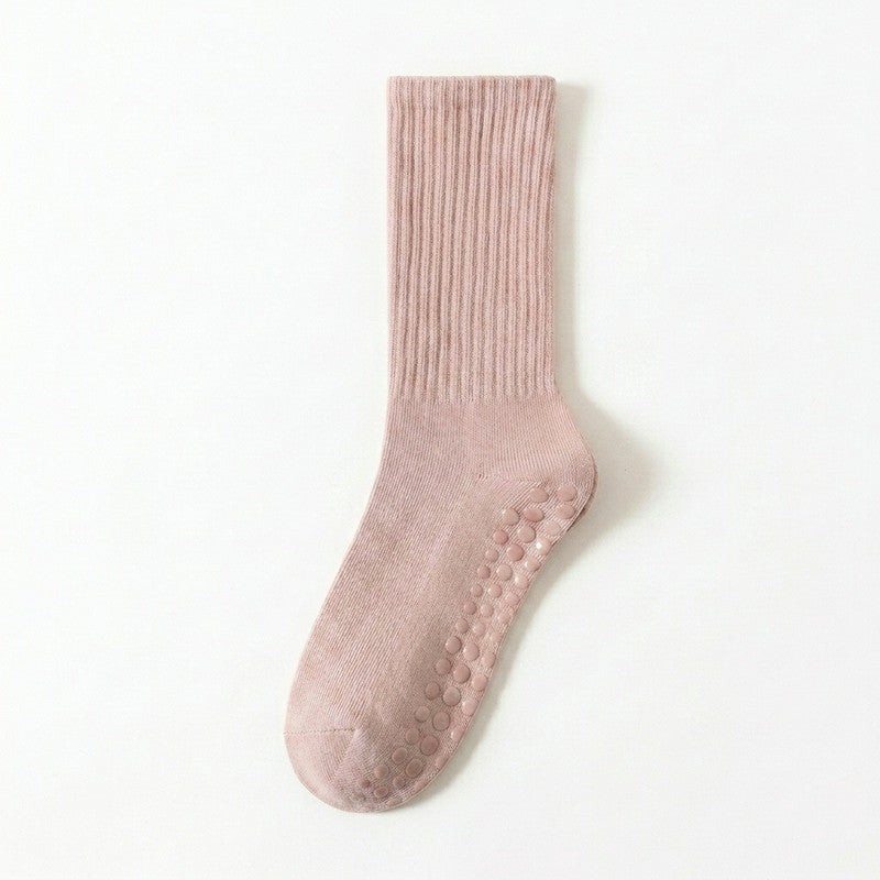 Weiche, gerippte Yoga-Socken aus Baumwollmischgewebe (4 Paar) - Rosa - EU35-40 (US2-7) - image 5