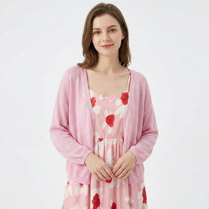 Zweiteiliges Set mit rosafarbenem Blumenmuster - image 7