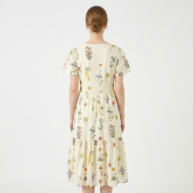 Maxikleid mit botanischer Knopfleiste - image 8
