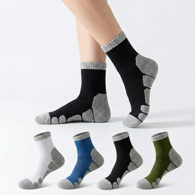 Stoßdämpfende Socken Viertelkompressionsstrümpfe (4 Paar) - image 0