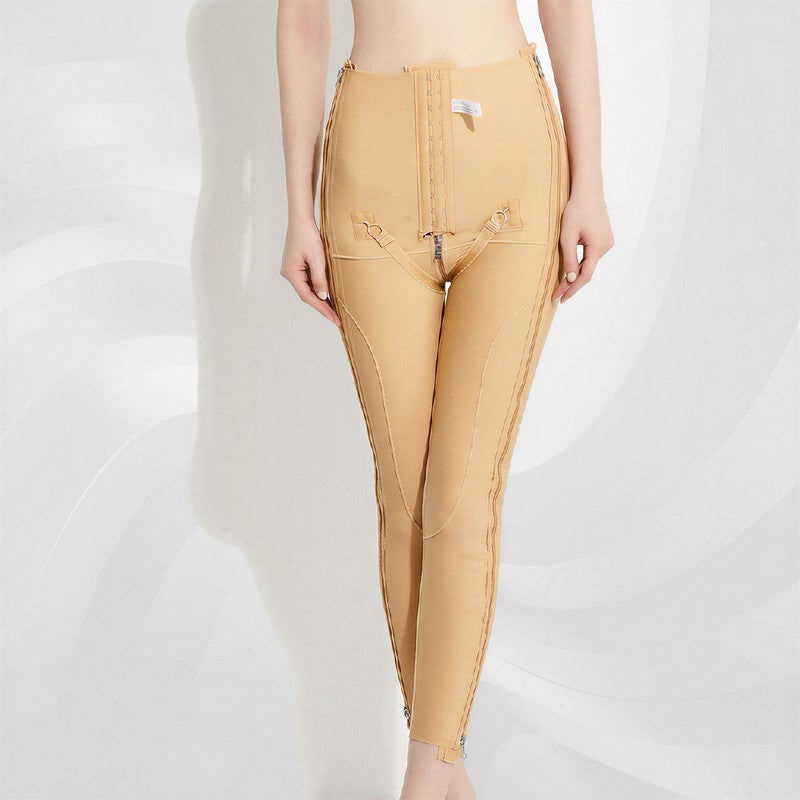 Hochgeschnittene, verstellbare Shapewear-Hose mit Doppelreißverschluss und doppeltem Reißverschluss - image 2