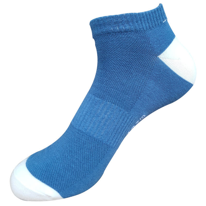 Knöchelsocken aus Netzgewebe mit Buchstaben (5 Paar) - Blau - EU42-48 (US8-13) - image 13